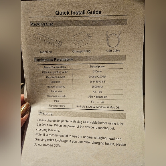 NIB Toec tattoo stencil printer - Picture 4 of 4